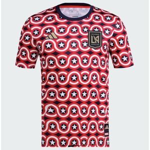 NWT Adidas x Marvel MLS Men’s S Los Angeles FC Captain America Jersey Americana‎
